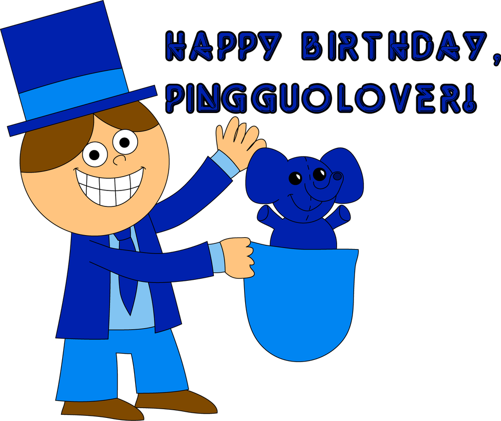 Happy Birthday Pingguolver By Blueelephant7 - Cartoon (975x820)