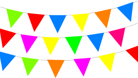 Clip Art Black And White Download Garland Vector Fiesta - Fiesta Banners (480x272)