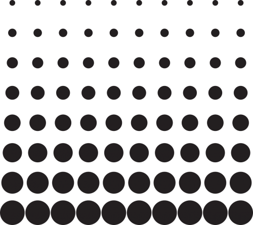 Scale - Halftone Pattern Gradient Dots Png (500x445)