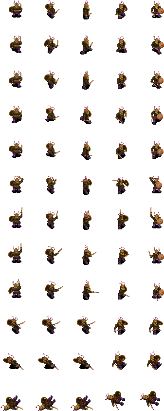 Top Down Warrior Sprite Clipart Halftone Sprite Pixel - Top Down Warrior Sprite (360x864)