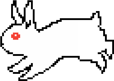 White Bunny - Cartoon (600x600)