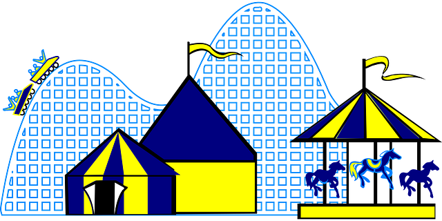 Png Fair Pluspng - Roller Coaster Carnival Clipart (640x320)