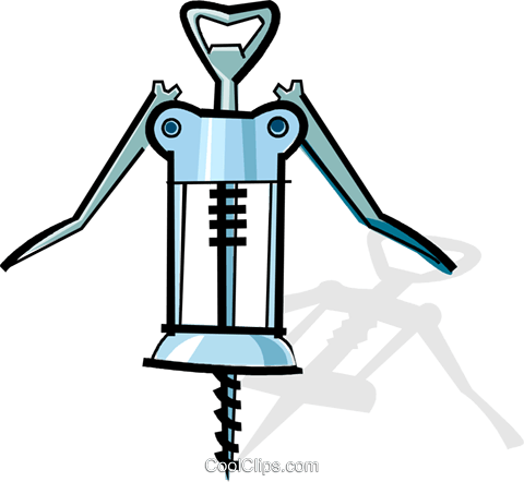 Corkscrew Royalty Free Vector Clip Art Illustration - Illustration (480x442)