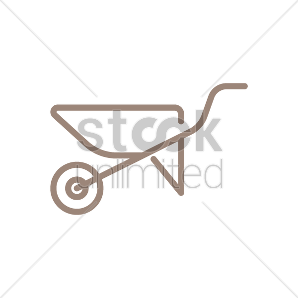Wheelbarrow Vector Image Stockunlimited Graphic Stock - Illustration (600x600)