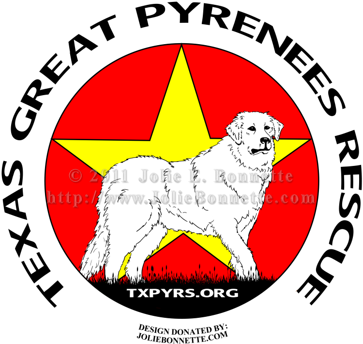 Texas Great Pyrenees Rescue Logo - Icon (800x800)