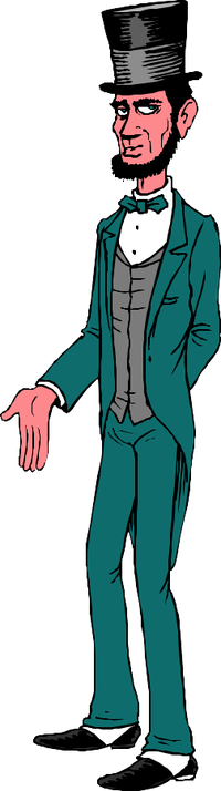 Abraham Lincoln - Illustration (200x714)