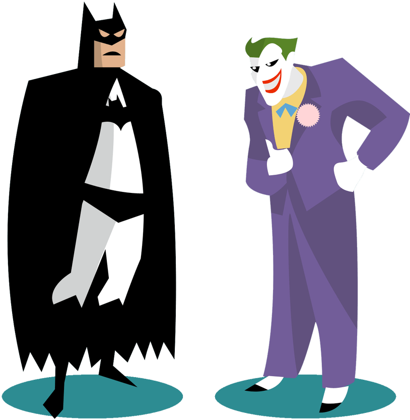 Related - Batman And Joker Clip Art (859x1024)