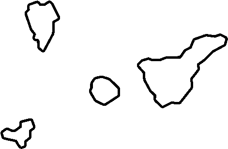 Province Of Santa Cruz De Tenerife Coloring Page - Islas Canarias Para Colorear (600x470)