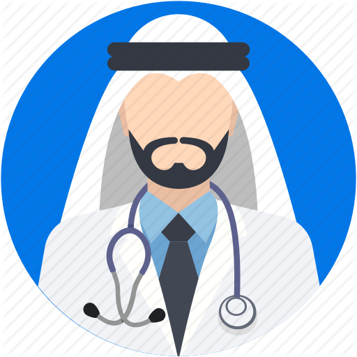 Arabian Clipart Queen - Arab Doctor Icon (512x512)