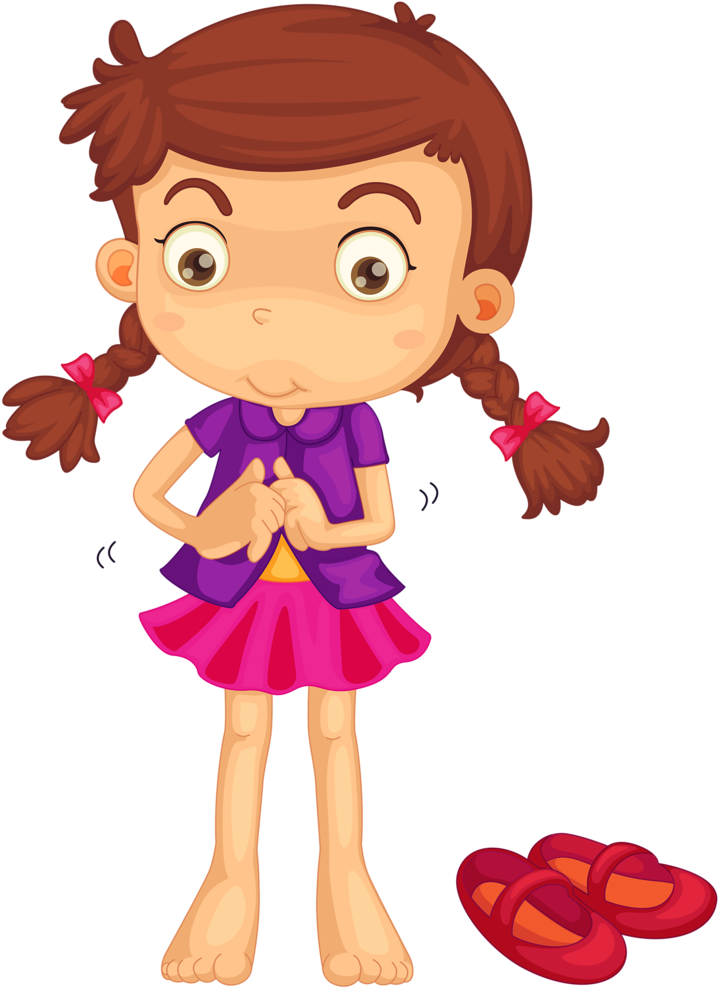 Getting Dressed - Girl Get Dressed Clipart (723x1024)