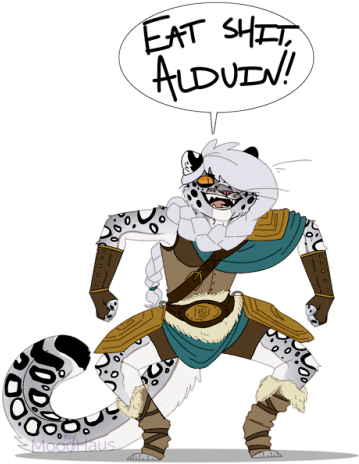 I Love My Vulgar Trash Goblin Daughter - Cartoon (500x500)