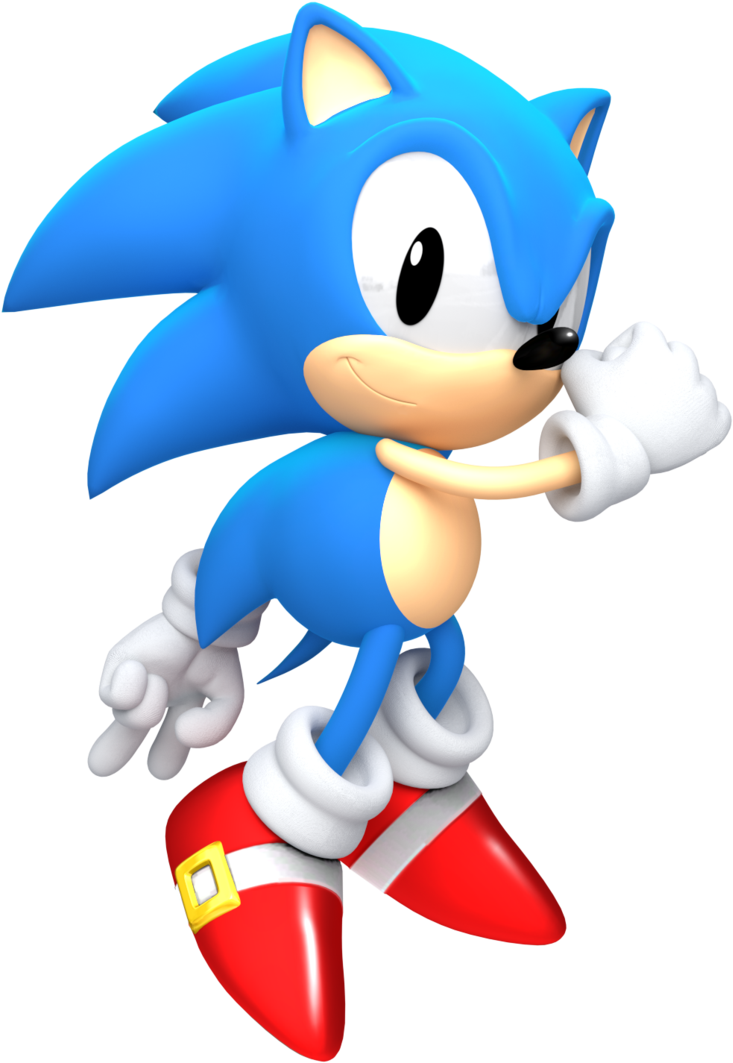 Classic Sonic Render By Jaysonjeanchannel - Sonic Forces Sonic Classic (744x1074)