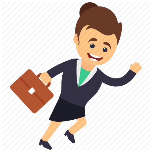 Business Character Woman In Transparent Background - Cartoon (512x512)
