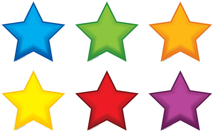 Tcr62663 Colorful Stars Mini Accents Image - 4 1 2 Stars (900x900)