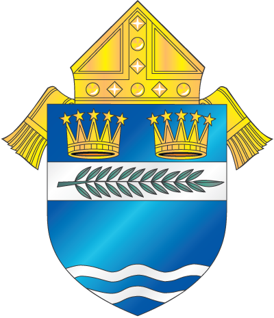 Diocese Of Palm Beach - Diocese Of Palm Beach Crest (400x465)