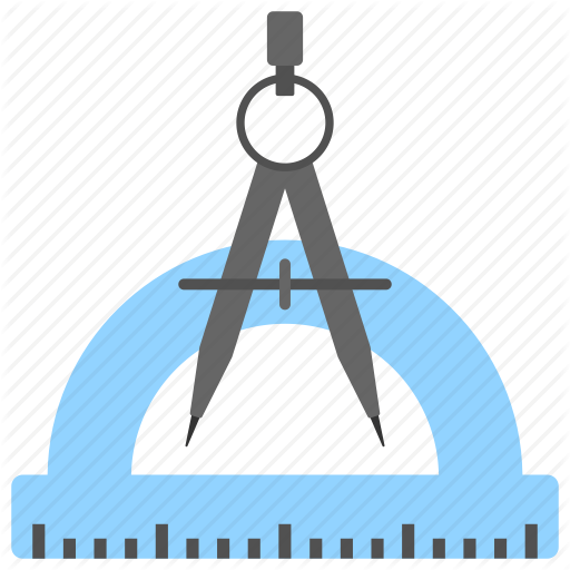 Graphic Transparent Library Compass And Degree Angle - Illustration (512x512)