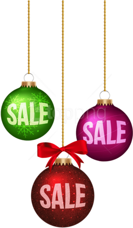 Free Png Download Christmas Balls Sale Decoration Clipart - Christmas Sale Clip Art Free (481x807)