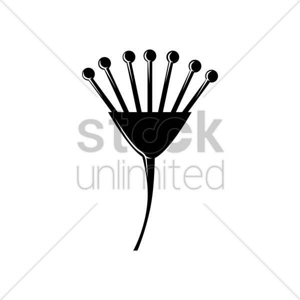 Pohutukawa Flower Vector Image Stockunlimited Graphic - Simple Pohutukawa Flower Drawing (600x600)