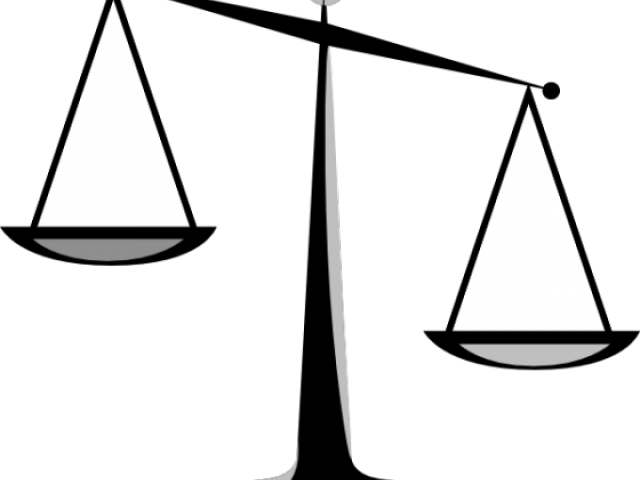 Scale Clipart Imbalance - Scales Of Justice Clip Art (640x480)