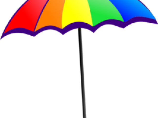 Umbrella Clipart Summer - Guarda Chuva Colorido Desenho (640x480)