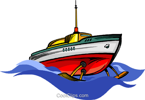 Hydrofoil Royalty Free Vector Clip Art Illustration - Hydrofoil Clipart (480x333)