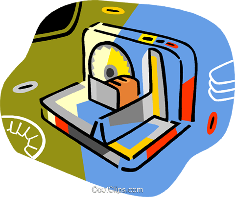 Electric Slicer Royalty Free Vector Clip Art Illustration - Electric Slicer Royalty Free Vector Clip Art Illustration (480x402)