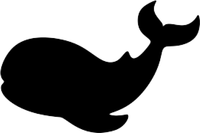 Jonah Fish Cliparts - Silhouettes Whale (640x480)