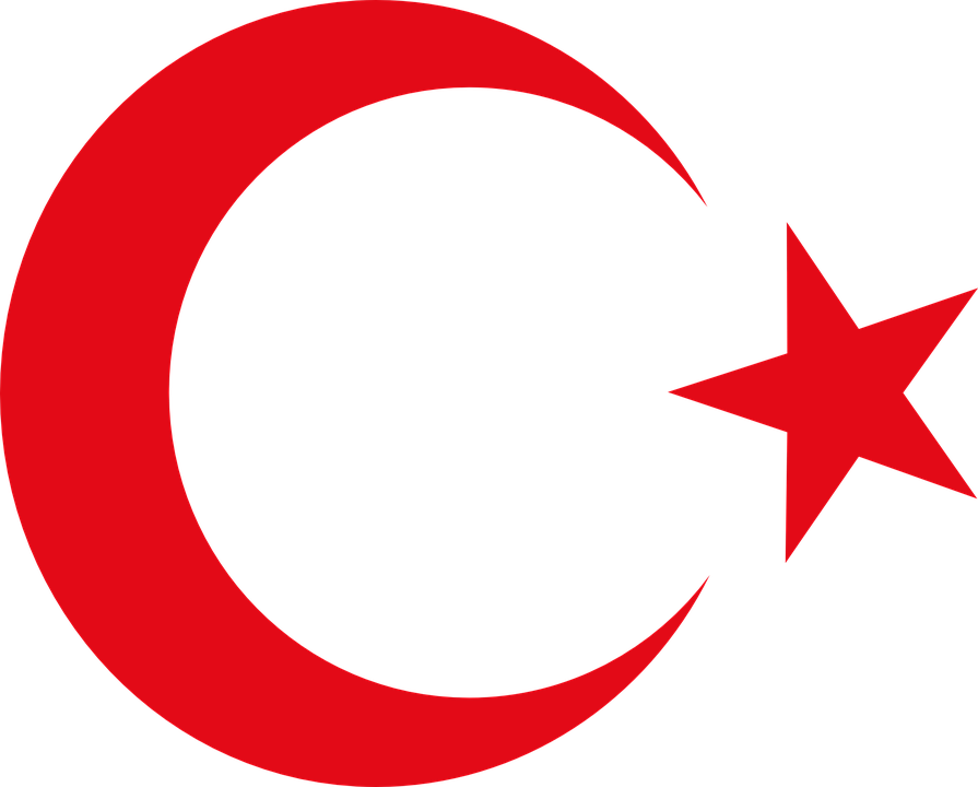 Turkey Flag Png Transparent Images - Ay Yildiz (895x720)