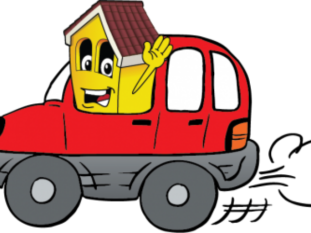 Auto Insurance Clipart Automotive - Trash Can Driving Car (640x480)