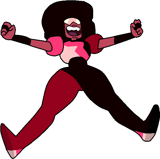 Download Hd Jump Steven - Steven Universe Garnet Png (546x542)