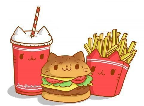 Cute Fast Food Cartoon (482x354)