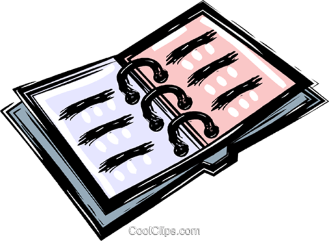 Binder Royalty Free Vector Clip Art Illustration - Binder Royalty Free Vector Clip Art Illustration (480x352)