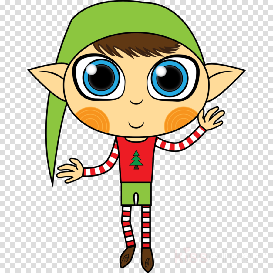 Little Elf Transparent Clipart Santa Claus Little Elf - Back To The Future Car Clipart Png (900x900)