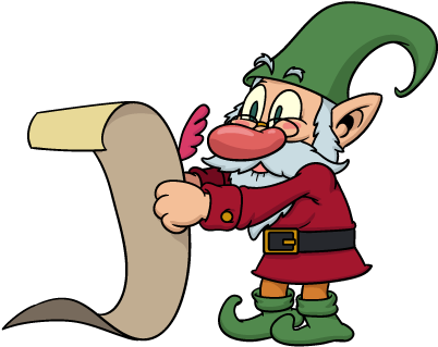 Christmas Elves Messages Sticker-7 - Cartoon Christmas Elves (408x408)