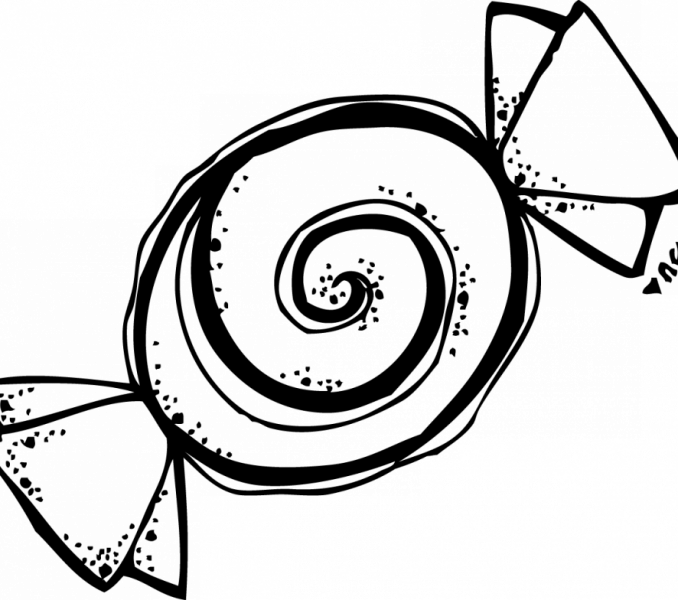 Peppermint - Candy Pieces Coloring Pages (678x600)