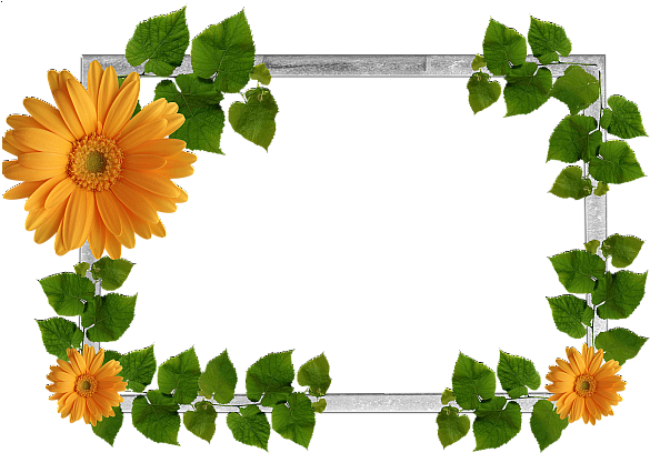Flowers Frame - Leaf Frame (600x424)