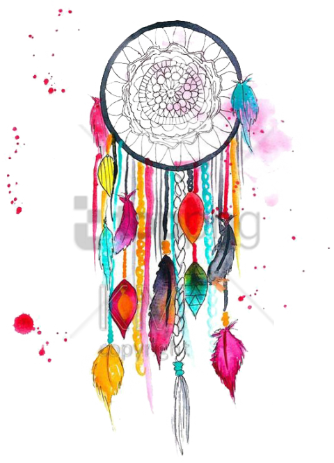 Free Png Colorful Dream Catcher Painting Png Image - Print Dream Catcher (480x666)