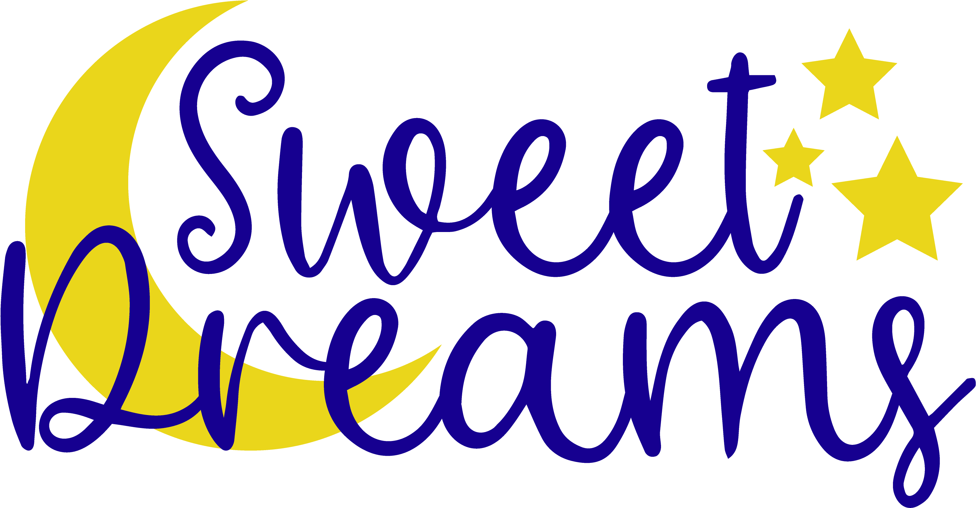 Sweet Dreams Svg - Calligraphy (3600x3600)
