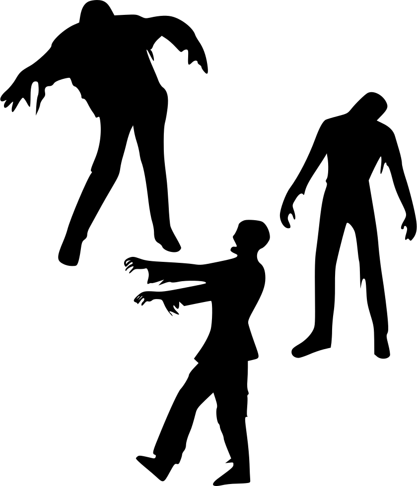 Zombies Comments - Zombie Silhouette (840x980)