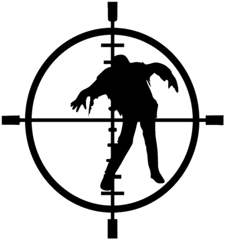 65376 Jdm Cible Zombie - Crosshairs In A Scope (800x800)