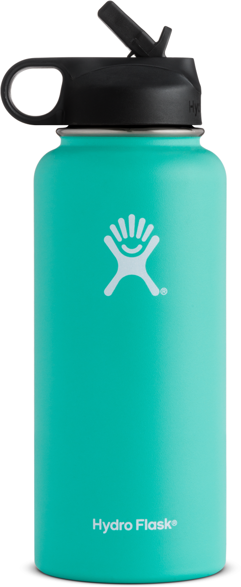 Oz Wide Mouth W Straw Lid - Gray Hydro Flask With Straw (804x1262)