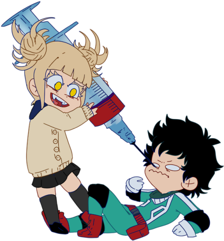 Did You See Toga At The Season 3 Opening She Was Lit - My Hero Academia Toga And Deku (500x500)