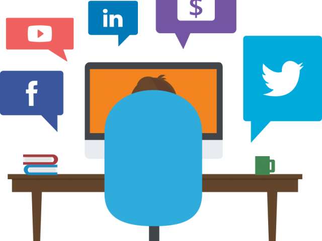 Consultant Clipart Social Media - Social Media Illustration Png (640x480)