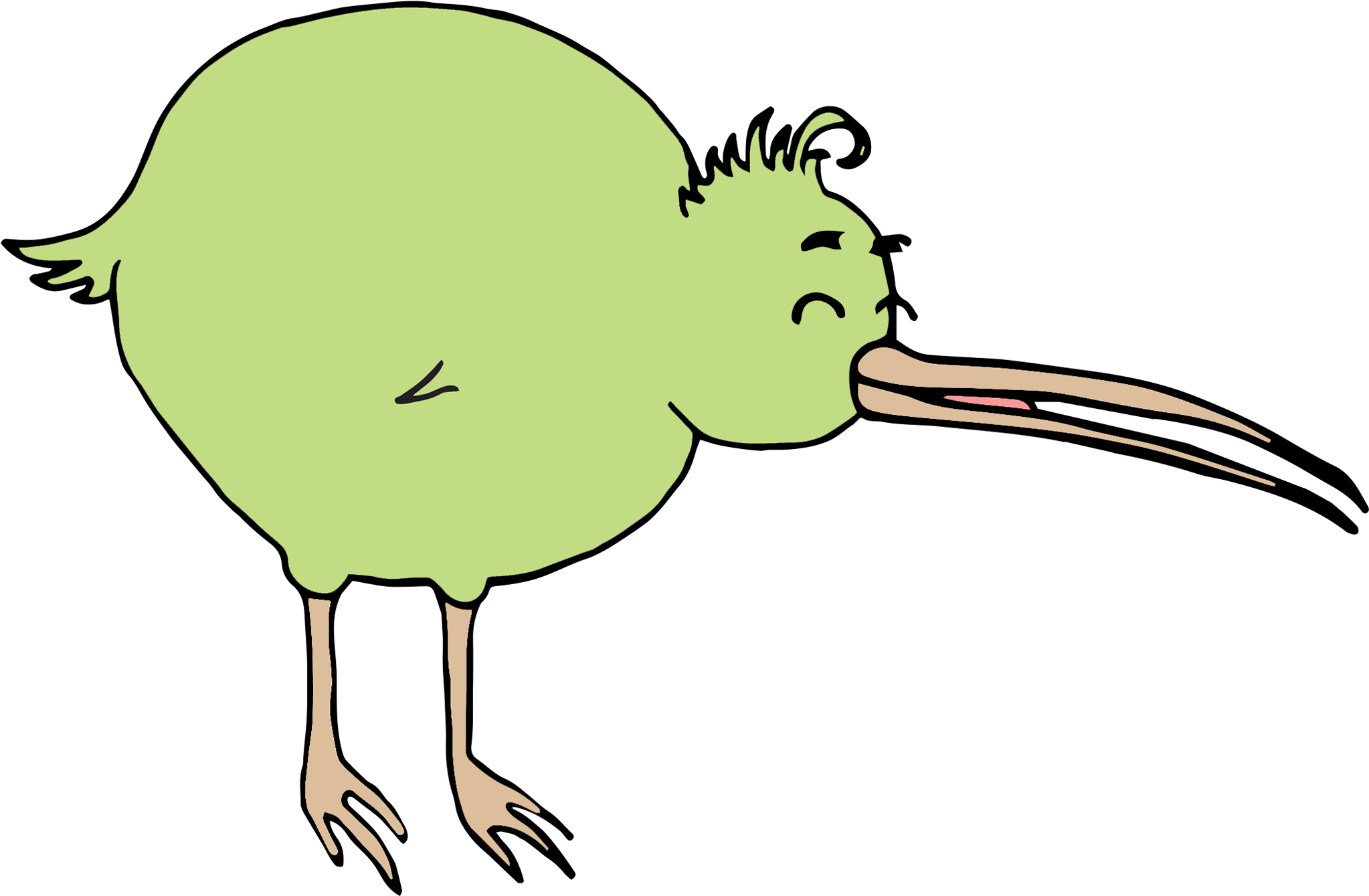 Kiwi Bird Clipart Kiwiana - Kiwi Bird Clipart Kiwiana (2100x1367)