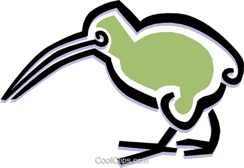Bird Kiwi Bird Royalty Free Vector Clip Art Illustration - Bird Kiwi Bird Royalty Free Vector Clip Art Illustration (480x331)