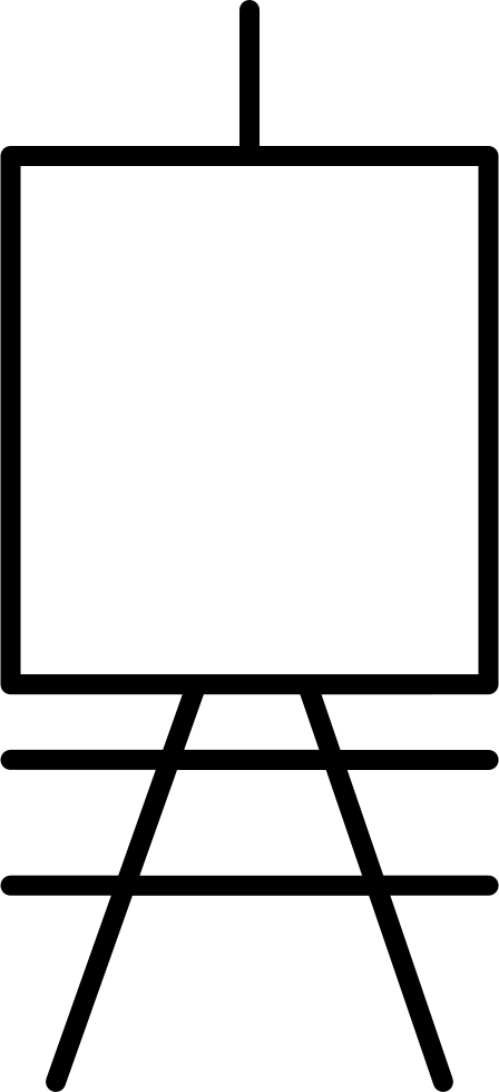 Painting Canvas On An Art Stand Comments - Transparent Art Canvas Clipart (448x980)