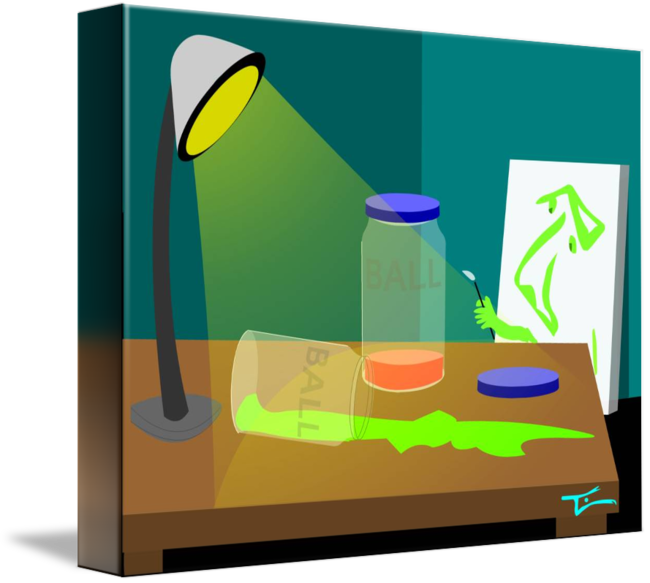 Pleading Canvas By Tim Freriks - Illustration (650x583)