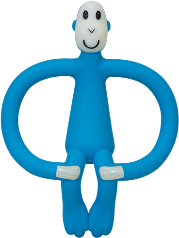 Mordedor Y Cepillo Matchstick Monkey - Matchstick Monkey Blue (500x500)