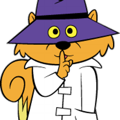 Kathy Robertson - Secret Squirrel Cartoon (400x400)
