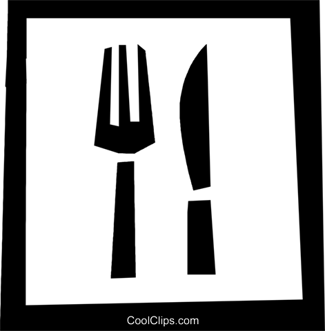 Comida Utensilios Libres De Derechos Ilustraciones - Alimentação Clipart (471x480)